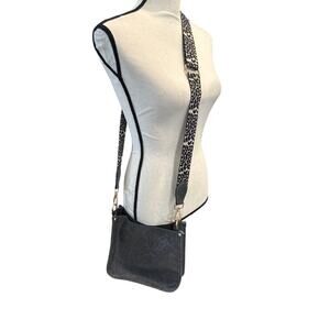 Women’s Blue leather Crossbody Boho Purse